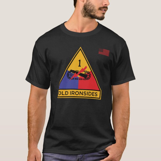 T-shirt 1re division blindée " Vieux côtés " (Devant)