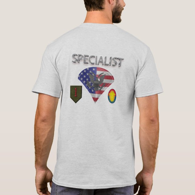 T-shirt 1re division d'infanterie Spécialiste (Dos)