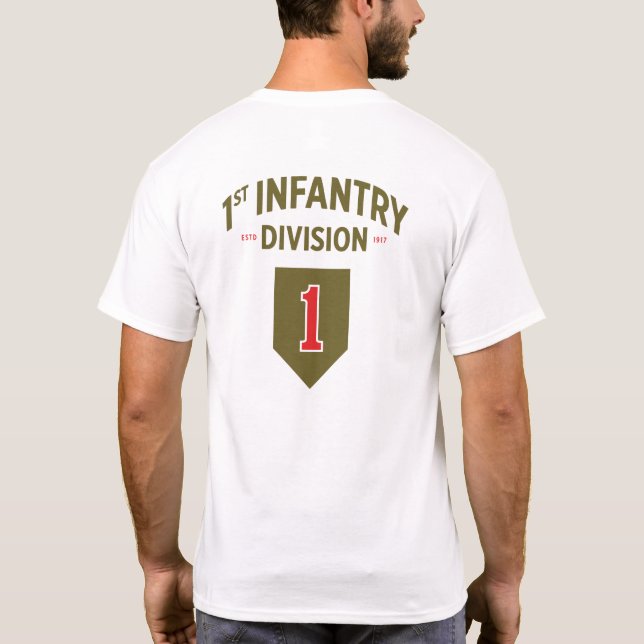 T-shirt 1re division d'infanterie T-Shi militaire des État (Dos)