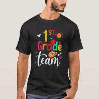 T-shirt 1st Grade Team Teacher Student Happy First Day Of 