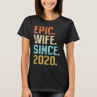 T-shirt 1st Wedding Anniversary For Her Best Epic Wife Sin