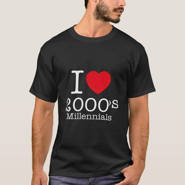 T-shirt 2000'S Millennials Generation Are Here Illustratio (Devant)