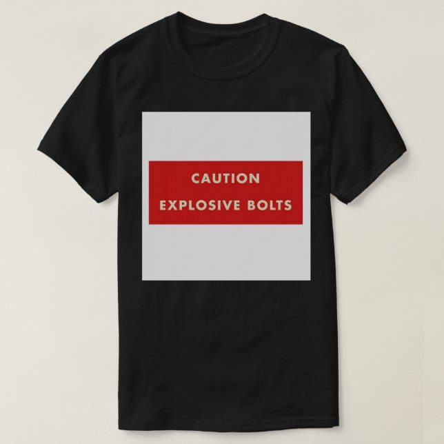 T-shirt 2001 Odyssée spatiale - Boulons explosifs de prude (Design devant)
