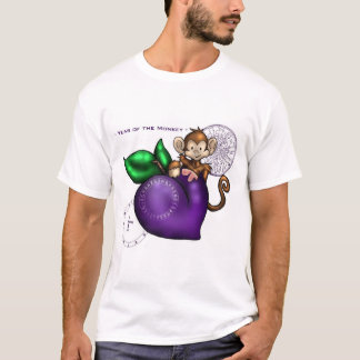 T-shirt 2004 ans du singe ! (prune)