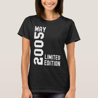 T-shirt 2005 Mai Bonne fête d'anniversaire
