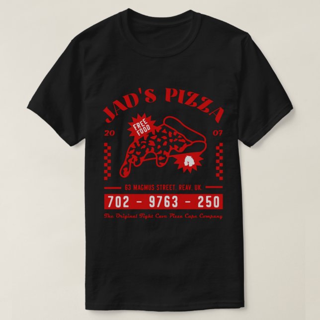 T-shirt 2007scape Jad_s Pizza Company OSRS (Design devant)
