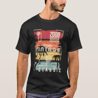 T-shirt 2008 Chemise Vintage Anniversaire Cadeau Retro Pal