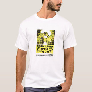 T-shirt 2010 : Bonjour avenir. Où est mon vol voiture ?