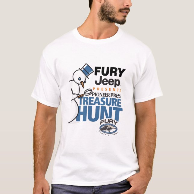 T-shirt 2010 de chasse à trésor de presse de (Devant)