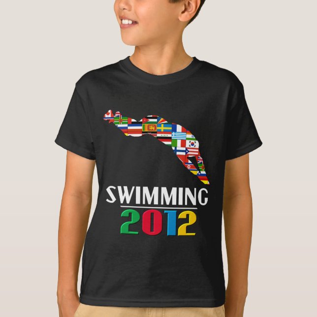 T-shirt 2012 : Natation (Devant)