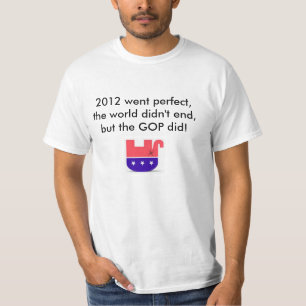 T-shirt 2012 ont disparu parfaits, le monde n'a pas fini,