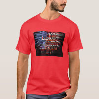 T-shirt 2013 de feux d'artifice d'Elko des hommes