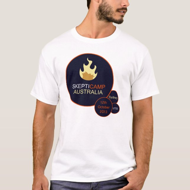 T-shirt 2013 de Skepticamp Sydney (Devant)