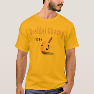 T-SHIRT 2014 DE CHAMPION DE HANOUKKA DREIDEL