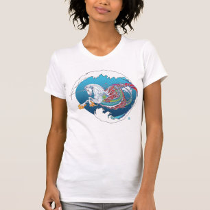 T-shirt 2017 de scoop de dames de Hippicorn de