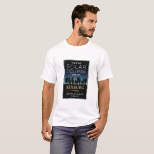 T-shirt 2017 éclipse solaire totale - Rexburg,
