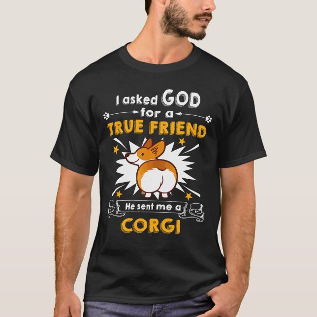 T-shirt 201 Il M'A Envoyé Un Corgi (Devant)