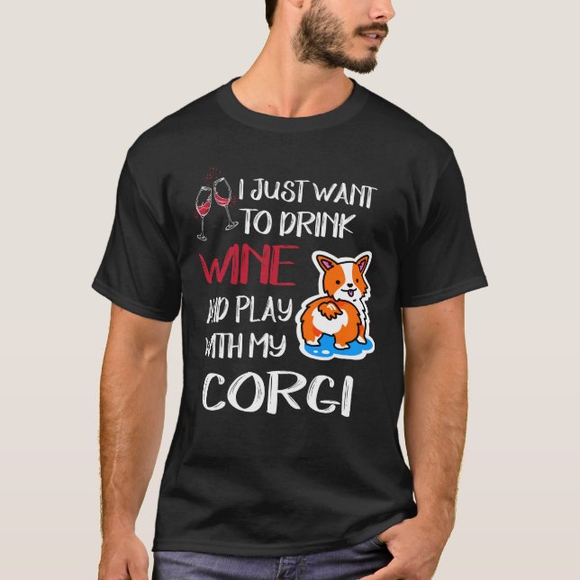 T-shirt 201 Je Veux Juste Boire Du Vin (Devant)