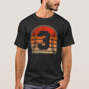 T-shirt 2020 3e anniversaire Baseball Trois garçons de 3 a