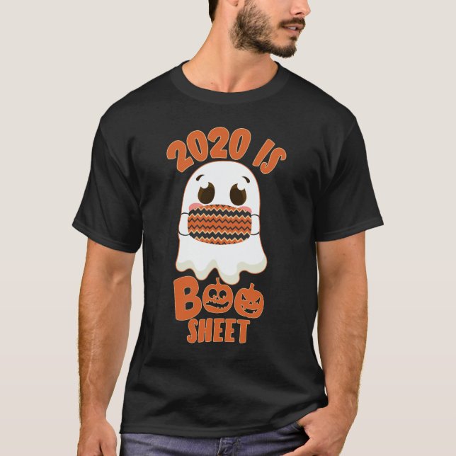 T-shirt 2020 est Boo Sheet Funny Ghost dans Masque Hallowe (Devant)