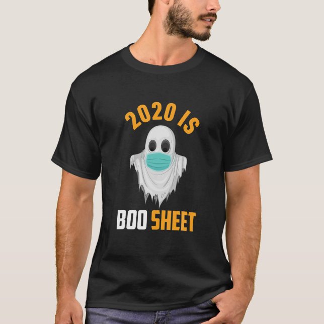 T-shirt 2020 Est Boo Sheet Tee Ghost Dans Masque Halloween (Devant)