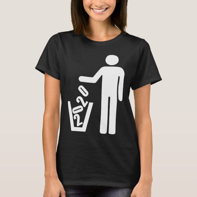 T-shirt 2020 not recommended Basket Waste garbage can (Devant)