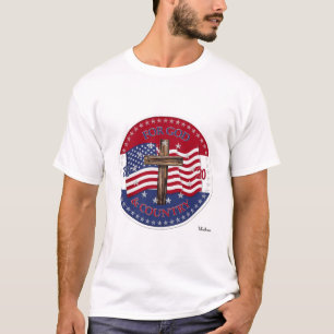 T-shirt 2020 Pour la Croix de Dieu et le drapeau américain