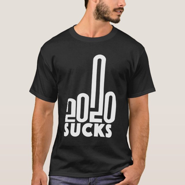 T-shirt 2020 Sucks Moyen Doigt Très Mauvaise Année One Sta (Devant)