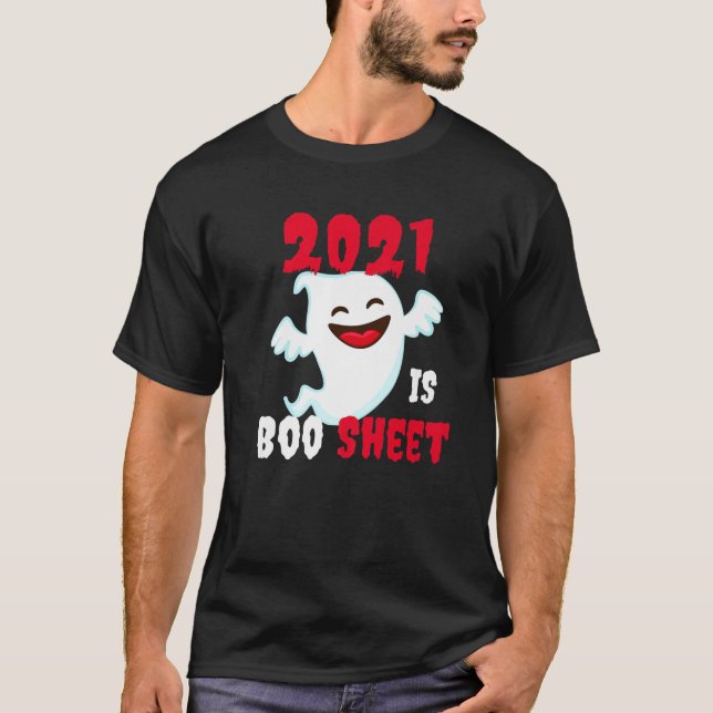 T-shirt 2021 Est Boo Sheet Funny Halloween (Devant)
