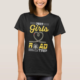 T-shirt 2022 Girls Road Trip Retro Cool Summer Travel Fun