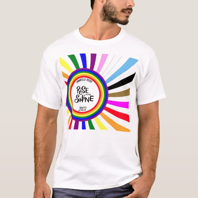T-shirt 2023 Camarillo Pride Rise and Shine (Devant)
