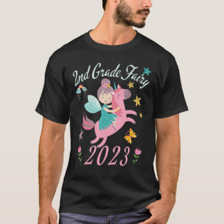 T-shirt 2023 Outfit Girls Fairy Happy First Day Of 2nd Gra