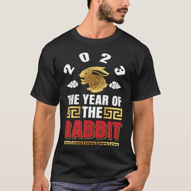 T-shirt 2023 The year of the rabbit Chinese Zodiac (Devant)