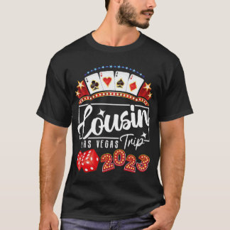 T-shirt 2023 Vegas Cousin Voyage pour la fête d'anniversai