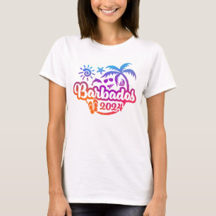 T-shirt 2024 Barbade Caraïbes vacances ou voyage