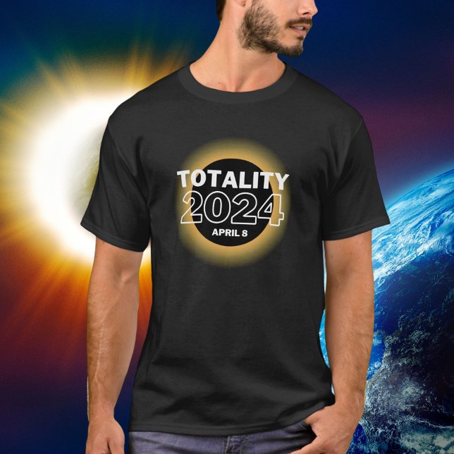 T-shirt 2024 Éclipse solaire 8 avril Totalité (Créateur téléchargé)