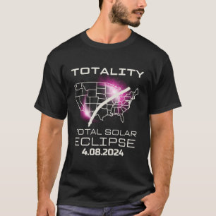 T-shirt 2024 éclipse solaire totale 8 avril