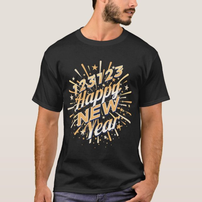 T-SHIRT 2024-HAPPY NEW-YEAR 123123 (Devant)