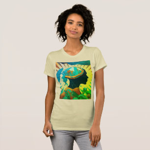 T-shirt 2024-Rok Clone Designs Dames Tee Think Art supérie
