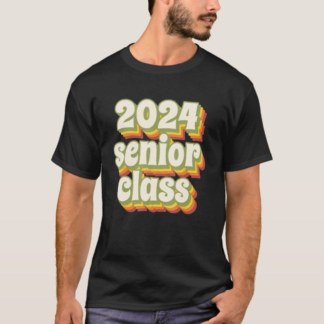 T-shirt 2024 Senior Class Retro (Devant)