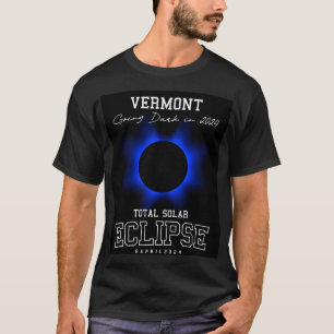 T-shirt 2024 Total Solaire Eclipse Vermont USA Totalité Ar