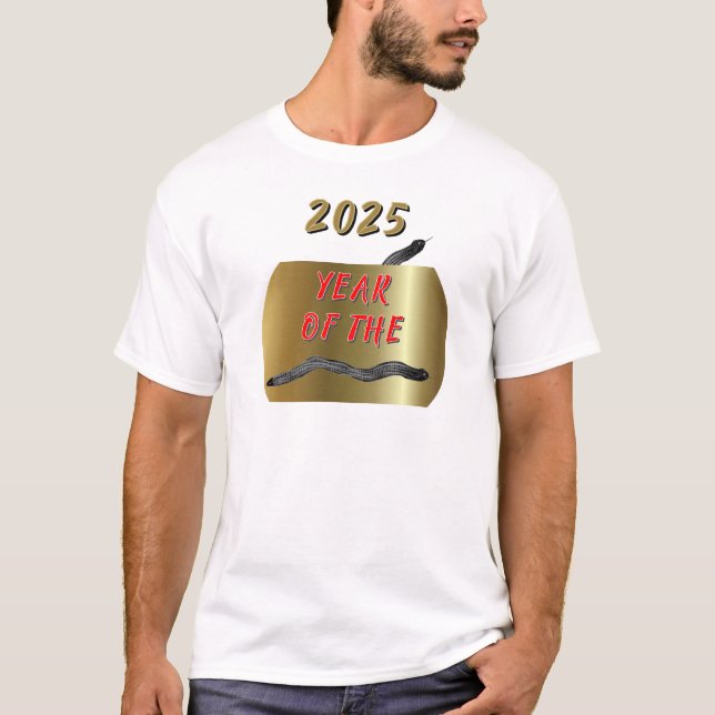 T-shirt 2025 Année des serpents de lac (Devant)