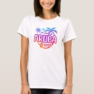 T-shirt 2025 Aruba Vacation ou Voyage Design