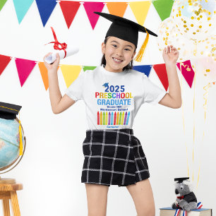 T-shirt 2025 Enseignement préscolaire Diplômé Cute Custom