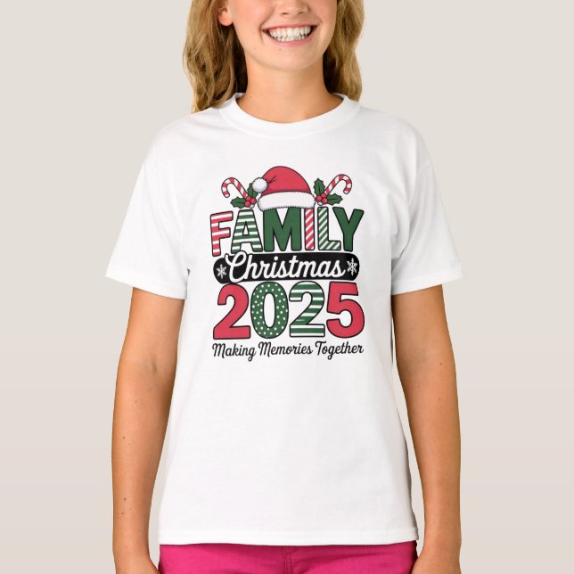 T-shirt 2025 Family Christmas  (Devant)