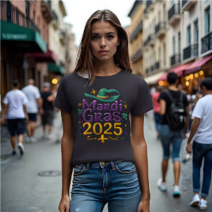T-shirt 2025 Mardi Gras : Nouvelle-Orléans, Nouvelles Vibe