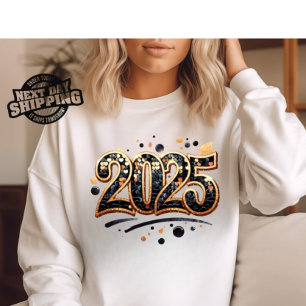 T-shirt 2025 Png, Conception Sublimation, Parties scintill