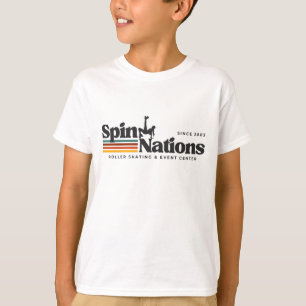 T-Shirt 2025 Rétro SpinNations Logo Enfants