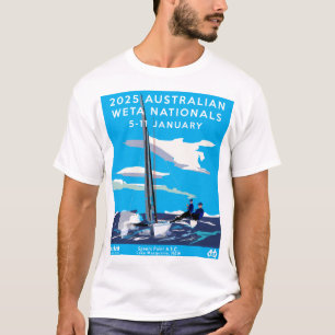 T-Shirt 2025 Weta Nationals - Blanc/Noir/Bleu