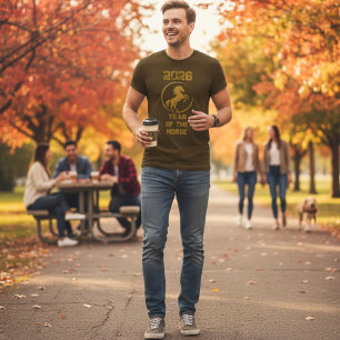 T-shirt 2026 Année du Cheval Zodiaque Chinois